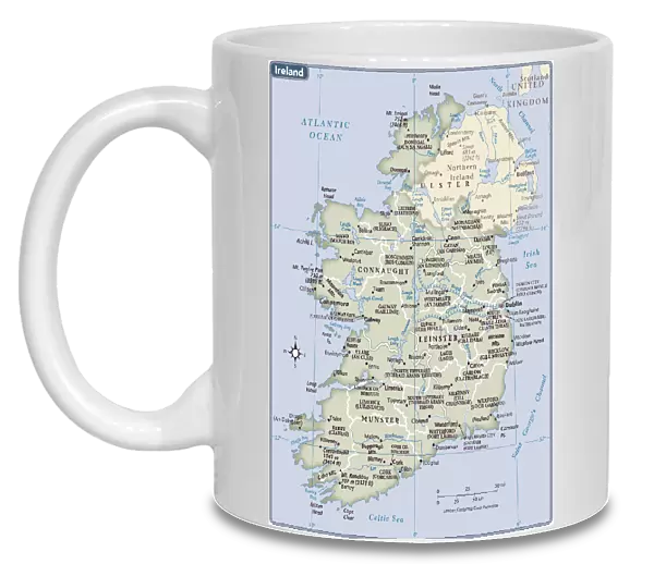 Ireland country map