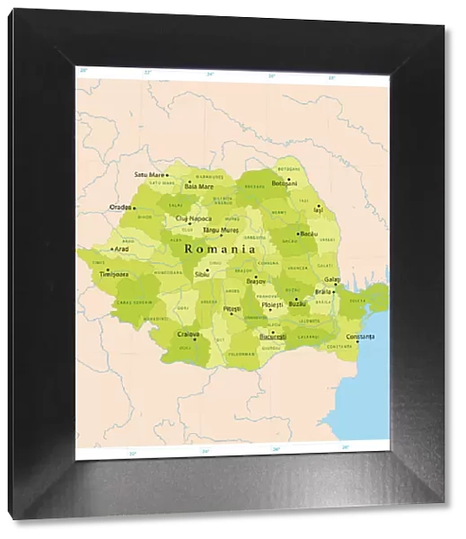 Romania Vector Map