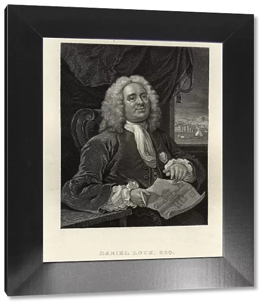 Portrait of Daniel Lock Esq, Architect and artist, by William Hogarth