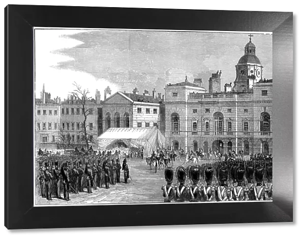 State funeral: the Duke of Wellington, London 1852 (engraved illustration)