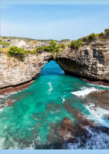 Natural arch, Broken beach, Nusa Penida, Bali, Indonesia