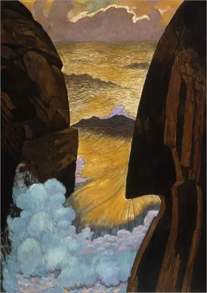 Vorhor, The Green Wave 1896 - 1897 by Georges Lacombe