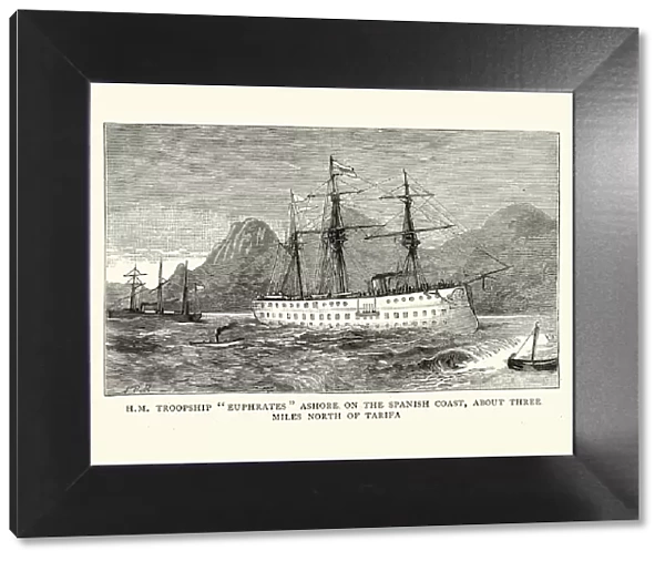 HMS Euphrates Royal Navy Troopship, 1884