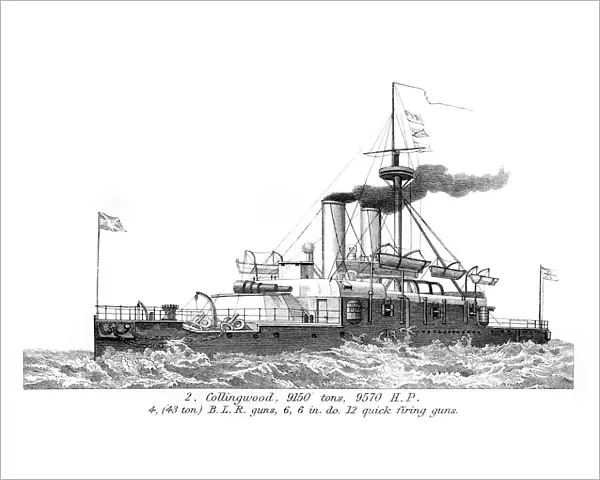 British Royal Navy Warship HMS Collingwood