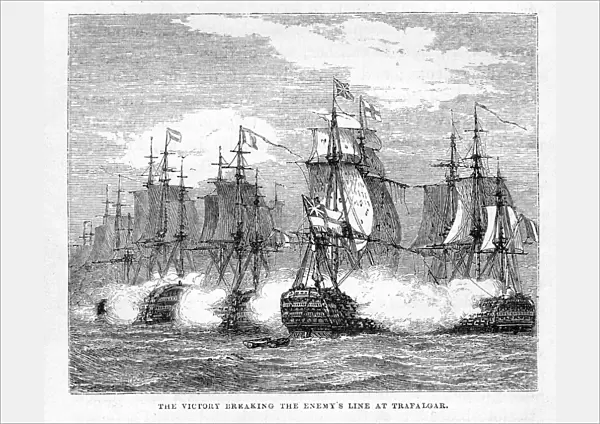 HMS Victory at the Battle of Trafalgar