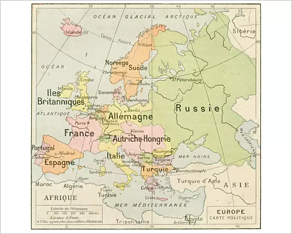 Europe Political map 1887