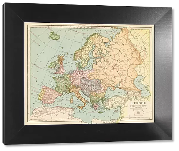 Map of Europe 1899