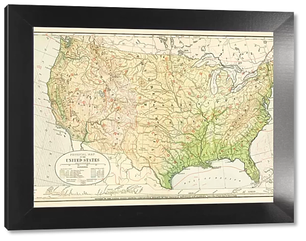Map North America 1881