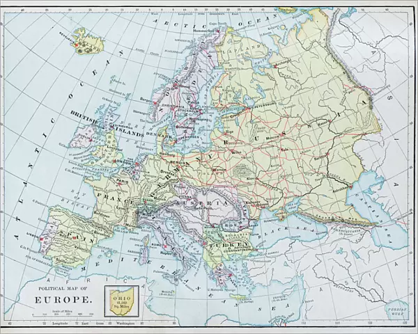 Antique map: Europe