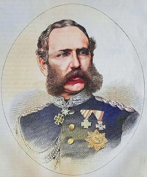 Albert, Crown Prince of Saxony, illustrated war chronicle 1870-1871, German-French campaign, Germany, France