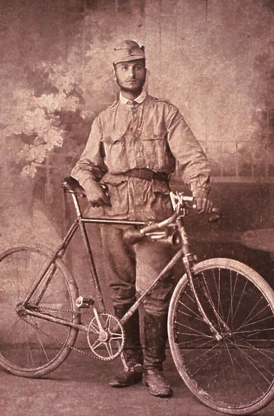 Alpine Soldier with Bicycle