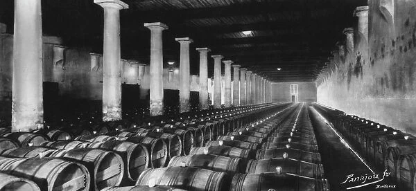 Barrels in Bordeaux