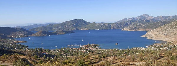 Bay at Selimiye, Turkish Aegean, Turkey, Asia
