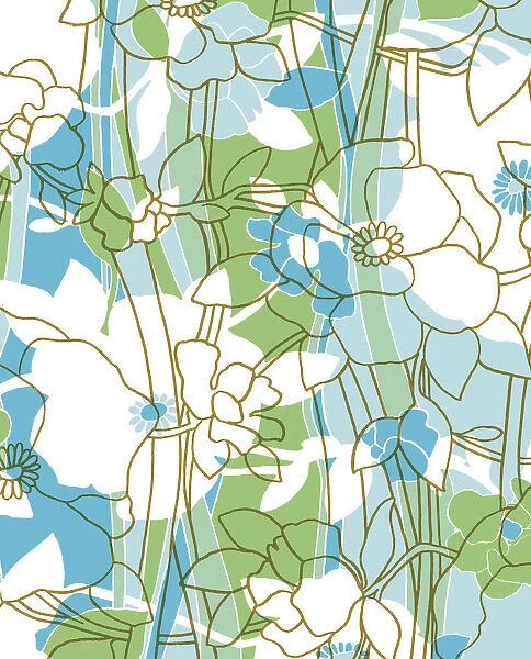 Blue Floral Pattern