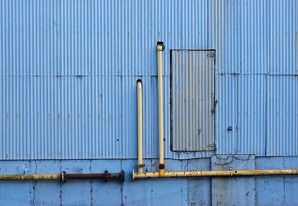 Blue Metal Door