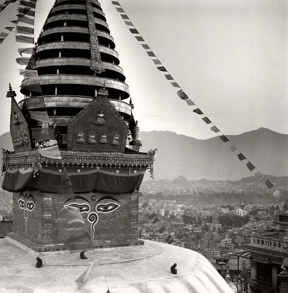 The Buddhist stupa of Swayambu