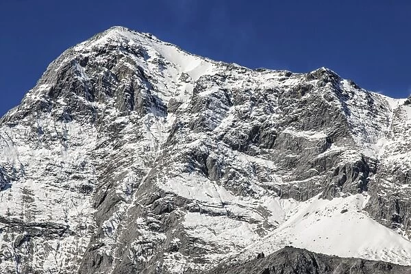 Close view of the Jade Dragon Snow Mountain in Yunnan, China