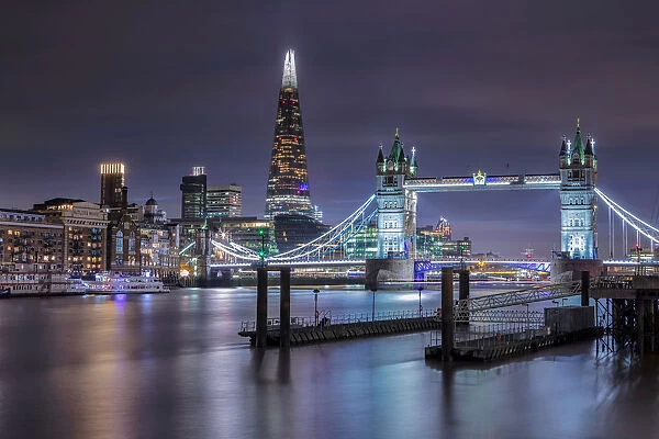 Cold City. Tower Bridge, London, UK. January 06, 2019.