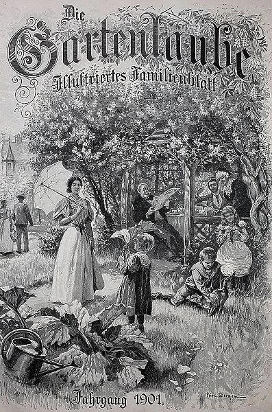 Cover of the family magazine Die Gartenlaube in 1901, Germany, Historic, digital reproduction of an original 19th-century original, original date unknown