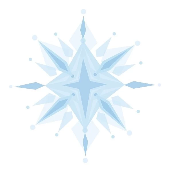 Digital illustration of an icicle