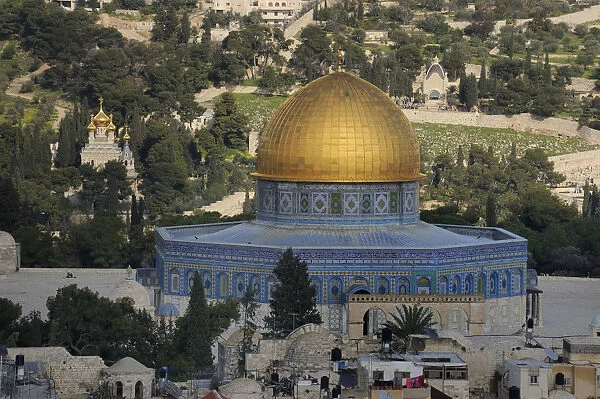 Dome of the Rock on the Temple Mount, Arab Quarter, Old City of Jerusalem, Israel, Middle East