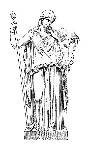 Eirene with the infant Ploutos