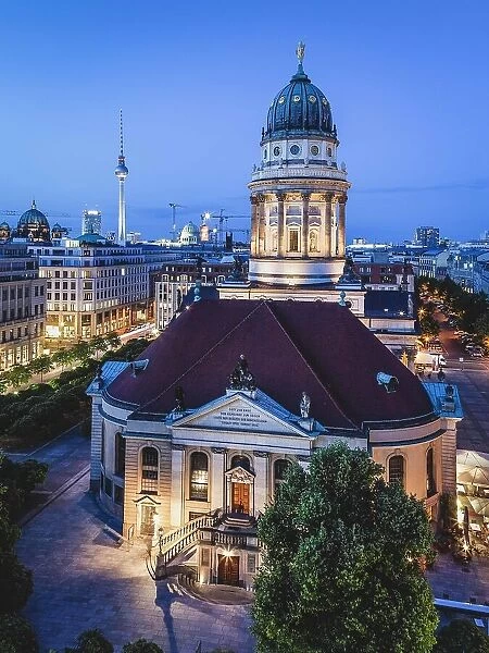French cathedral at the Gendarmenmarkt, Berlin, Germany