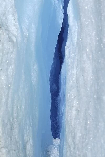 Glacial crevice, Perito Moreno Glacier, Los Glaciares National Park, Patagonia, Argentina