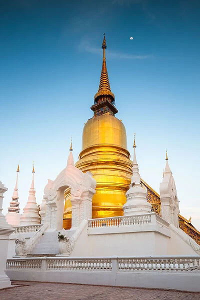 Golden stupa, Wat Suan Dok, Chiang Mai, Thailand