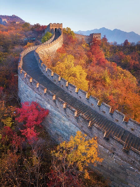 The Great Wall Of China in Autumn