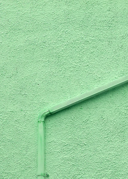 Green Piped Wall