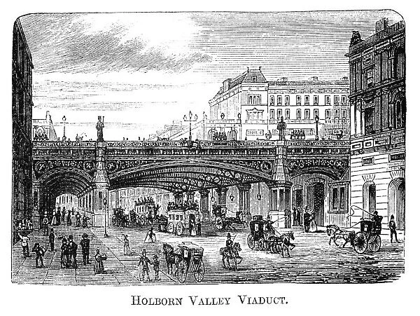 Holborn Valley Viaduct, London (1871 engraving)