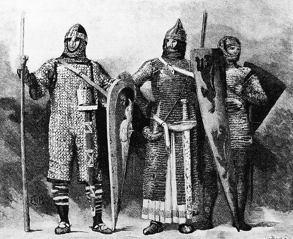 Illustration Of Soldiers In Armor