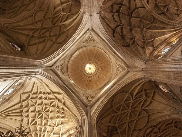 Inside of the Cathedral of Segovia, ceiling detail