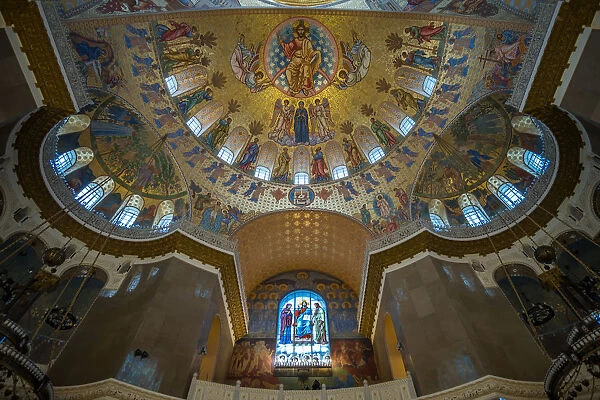 Inside the Naval Cathedral of Saint Nicholas in Kronstadt