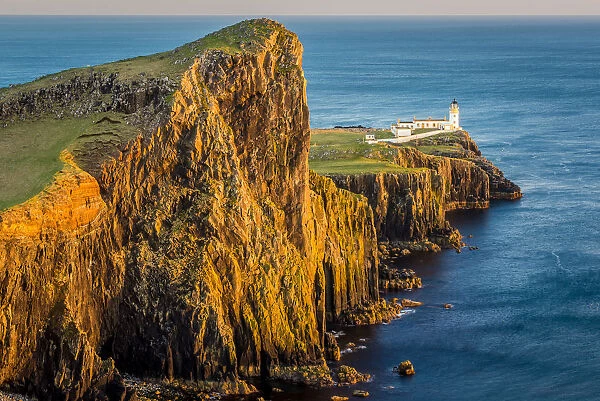 Nest point lighthouse, Isle of Skye, Scotland, UK