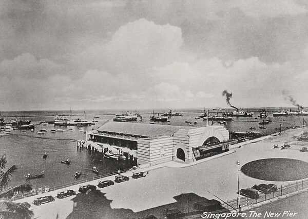 New Pier. A view of the New Pier, Singapore, circa 1925