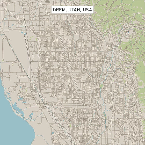 Orem Utah US City Street Map