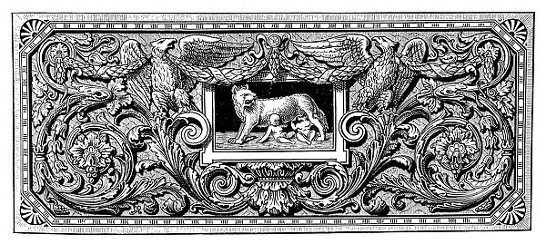 Ornament with Romulus, Remus, and the Capotoline Wolf