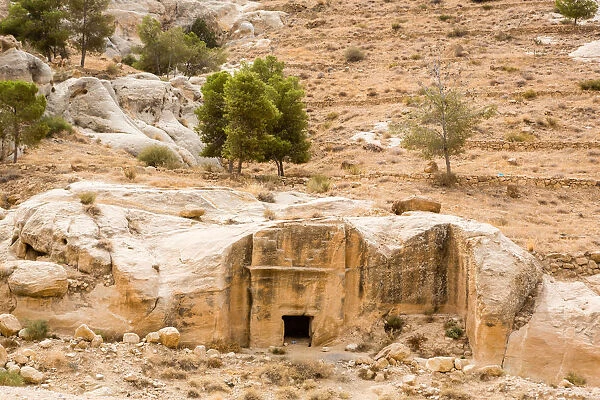 Rock-Cut Structures in Petra Jordan