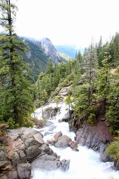 Rocky river in Yosemite National Park