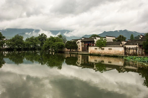 Scenic view of Hongcun Ancient Village, Huangshan City, Anhui Province, China