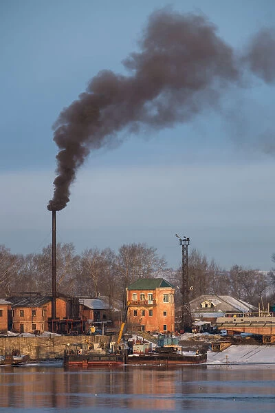 A small factory beside Irkut river