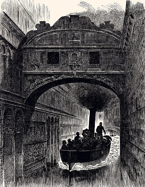 The steam boat in Venice in 1882 (XXXL)