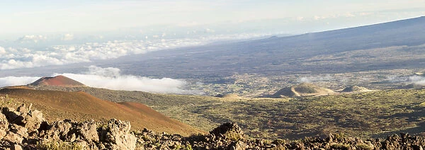Sunny Panorama with Mauna Kea, Hawaii, USA