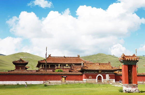 Temple entrance to the Amarbayasgalant Monastery, Selenge Aimag, Mongolia