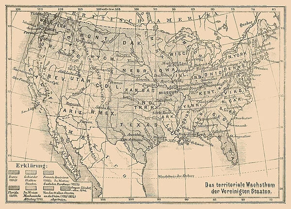 The territorial growth of the United States