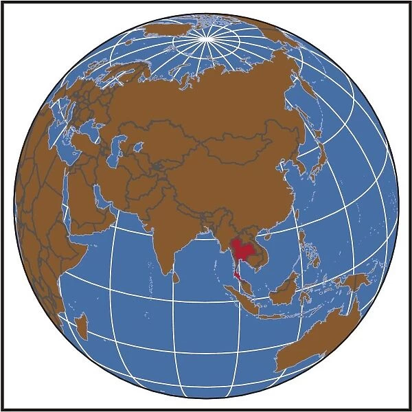 Thailand locator map