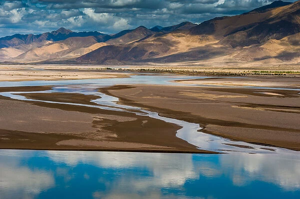 Tibetan river bank