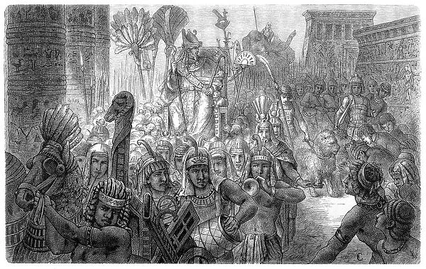 Triumphal procession of the Pharaoh